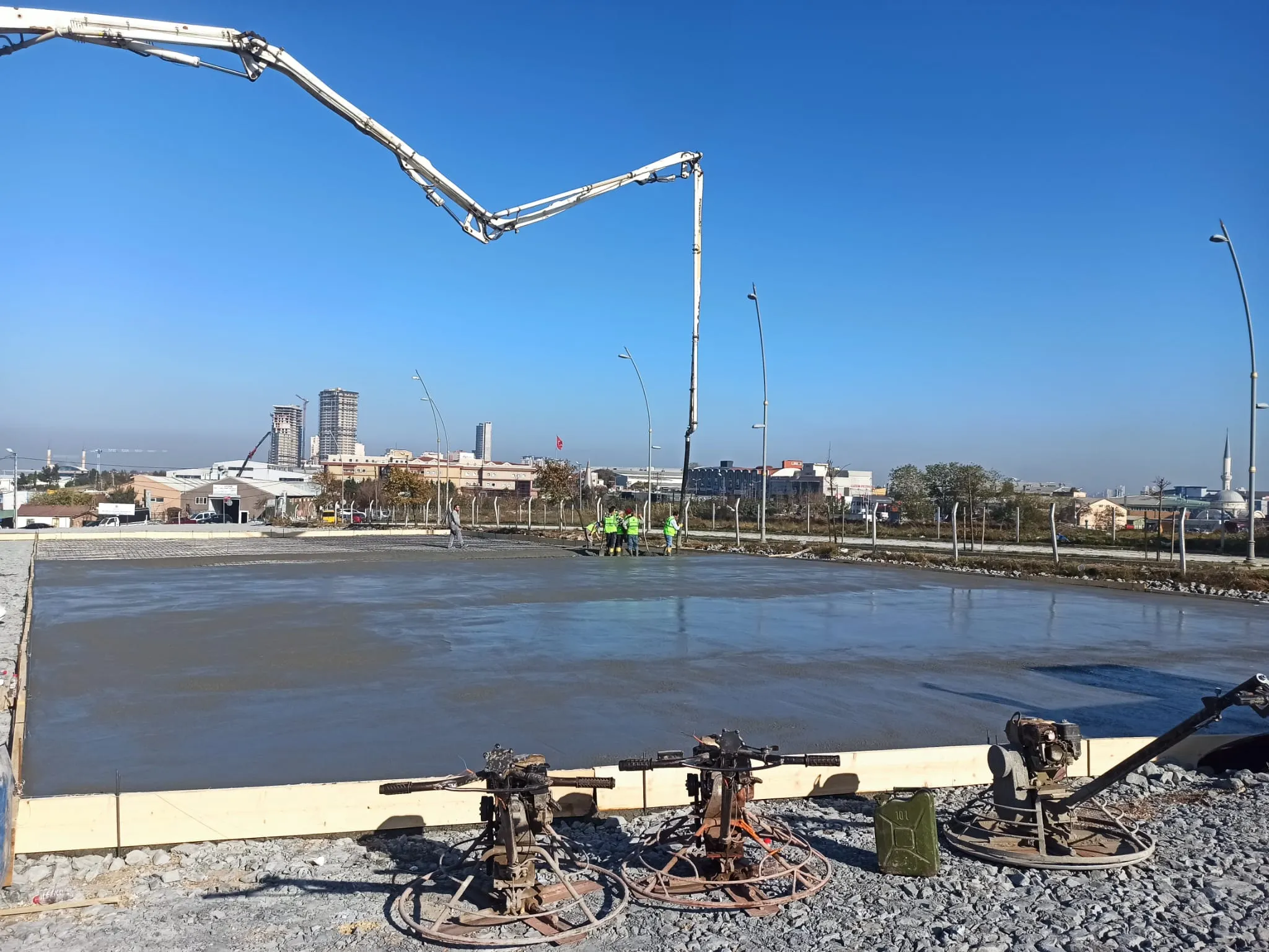 helikopterli sap beton dokumu